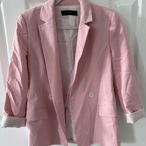 Zara pink blazer women size small